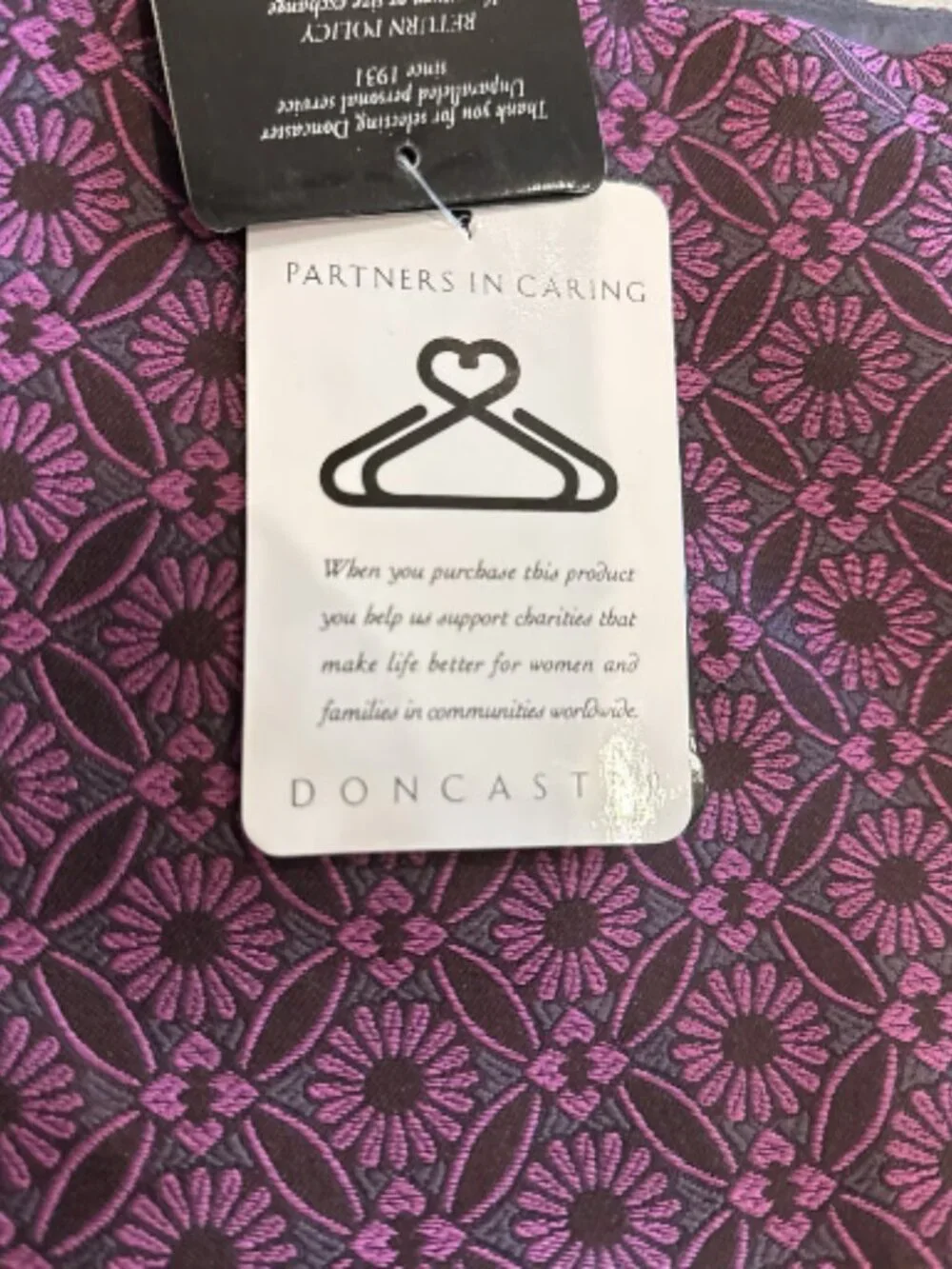 Doncaster Purple and Gray Paterened Pencil Skirt Size 4